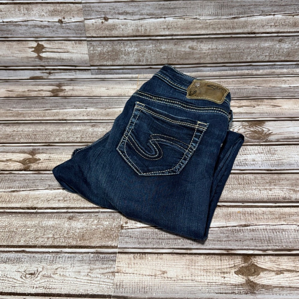 Silver Jeans Co Suki High Super Skinny Women 27x31 Dark Wash Denim High Rise